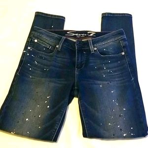 ❣FINAL PRICE ❣ 7 Seven Paint Spattered Jeans SZ 4